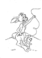 A coloring page of winnie the pooh - group